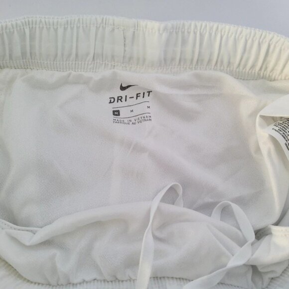 Nike Women's White Logo Adjustable Dri-Fit Active Running Shorts Size M - Picture 4 of 7